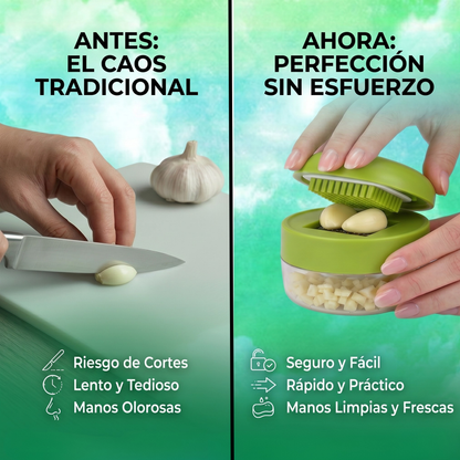 Precisión Gourmet: Prensa Manual de Ajo y Jengibre